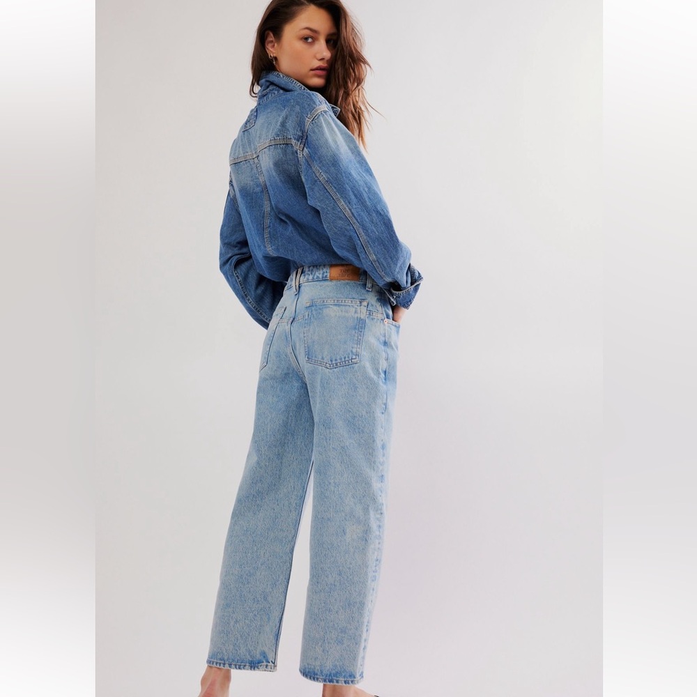 We The Free Deep Blue Boyfriend Jeans